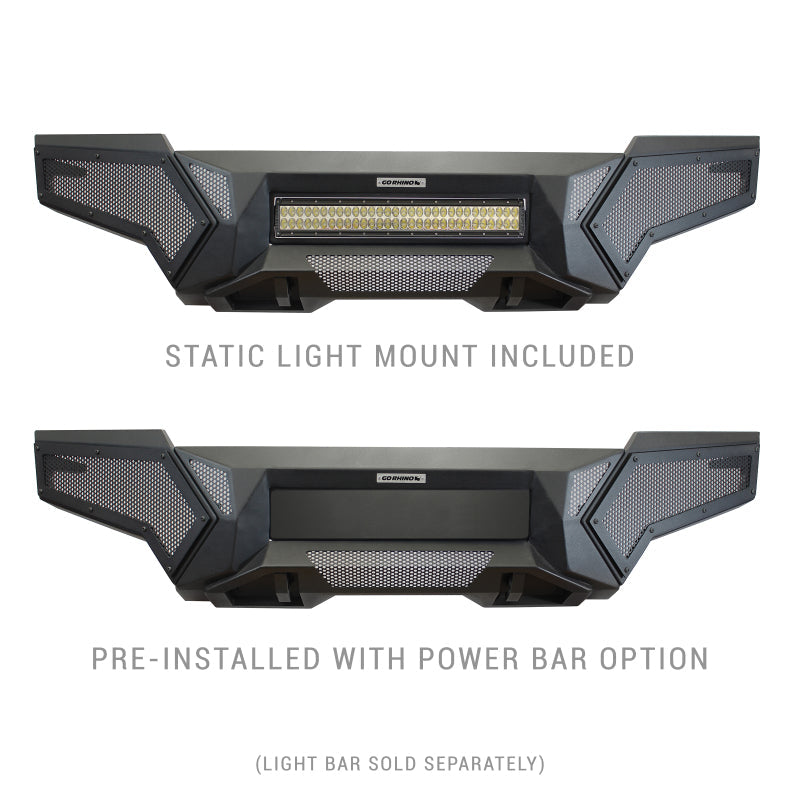 Go Rhino 16-21 Tacoma Element Front Bumper w/ Power Actuated Hide-away Light Bar Mount Tex Black - View 35
