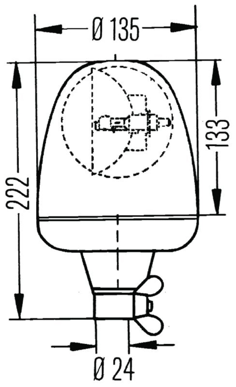 Hella Rotating Beacon H 12V Yellow Mgs12 2Rl - View 4