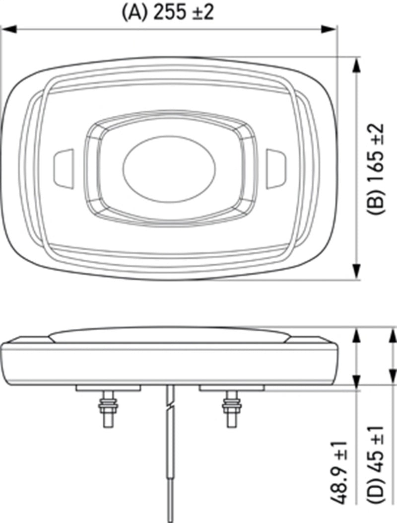 Hella L/Bar Mini 10In Led (Mv Fxd Amber) - View 3