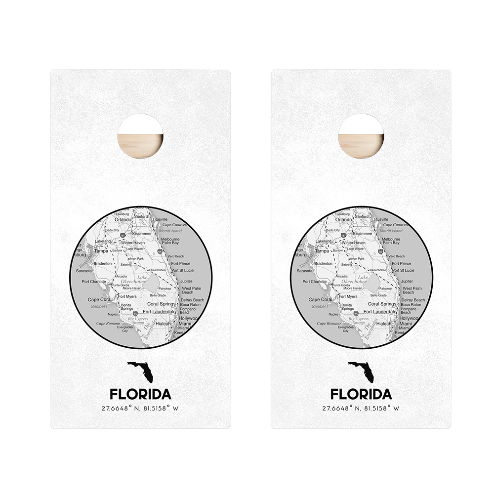 Florida State Map Star Cornhole Boards - View 5