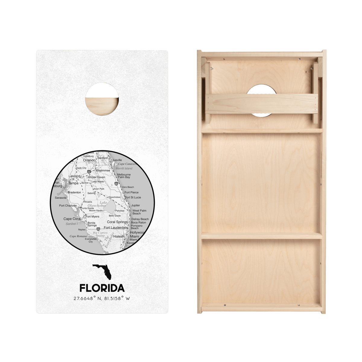 Florida State Map Star Cornhole Boards - View 4