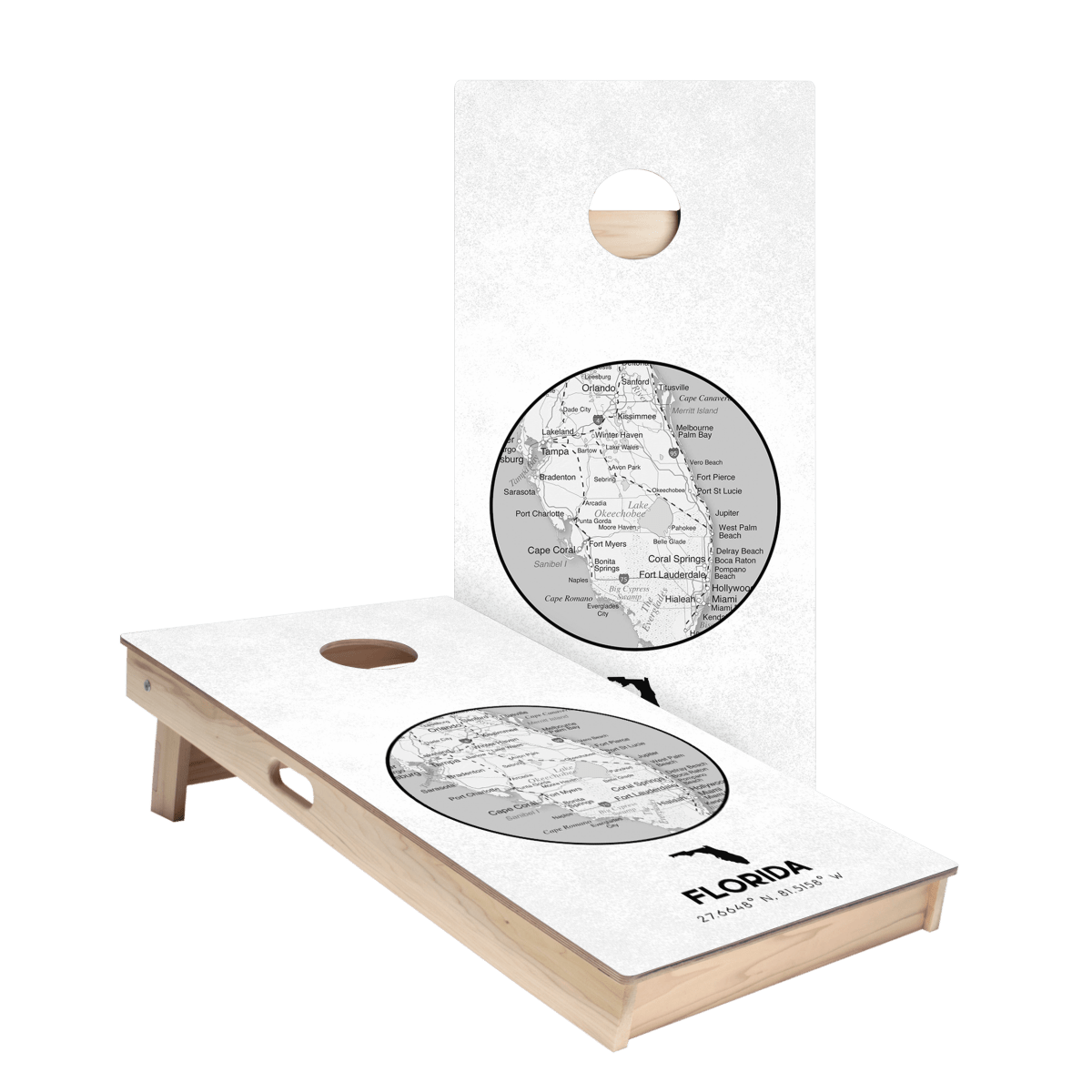 Florida State Map Star Cornhole Boards