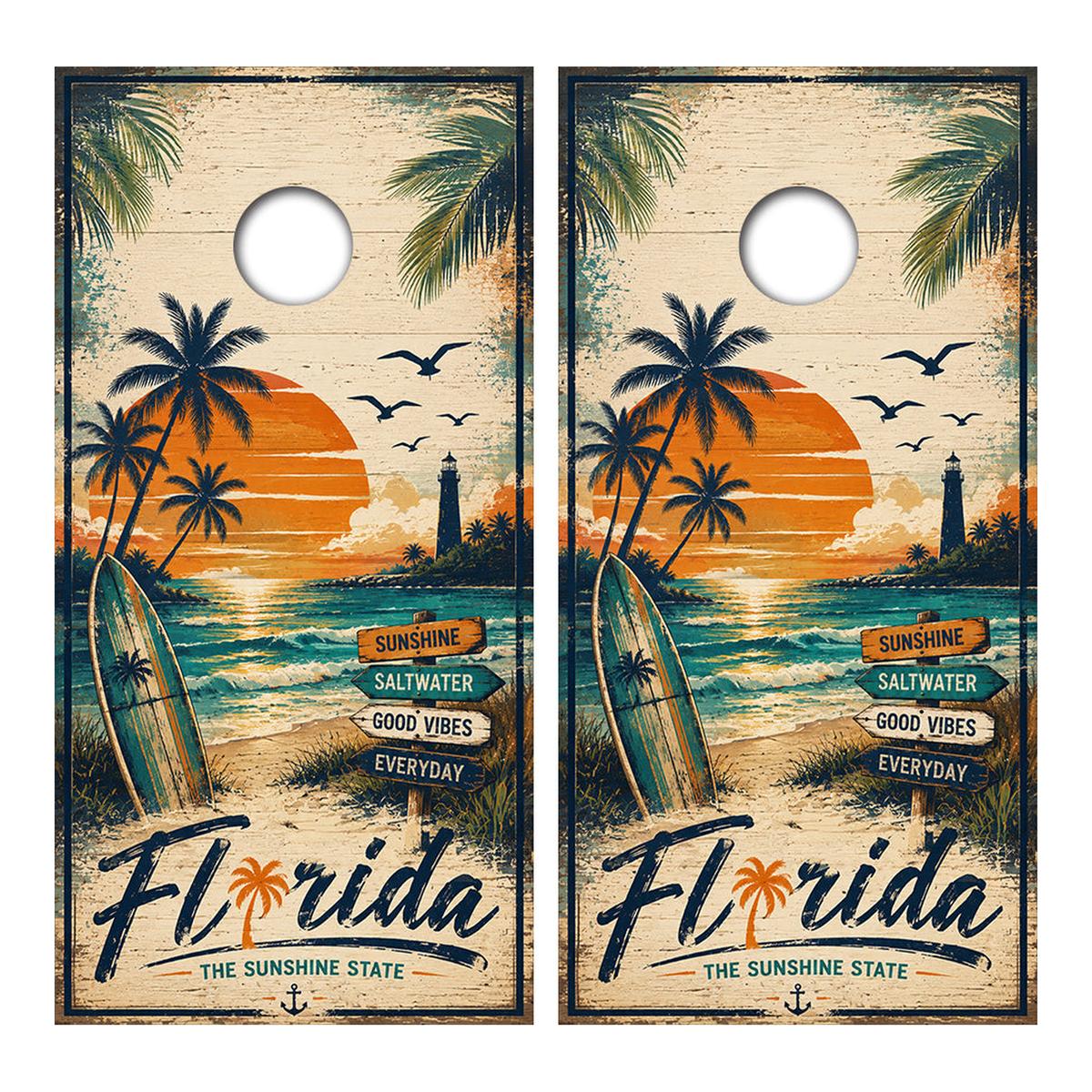 Florida Sunshine State Cornhole Design - Corn5074 - Great Call Athletics