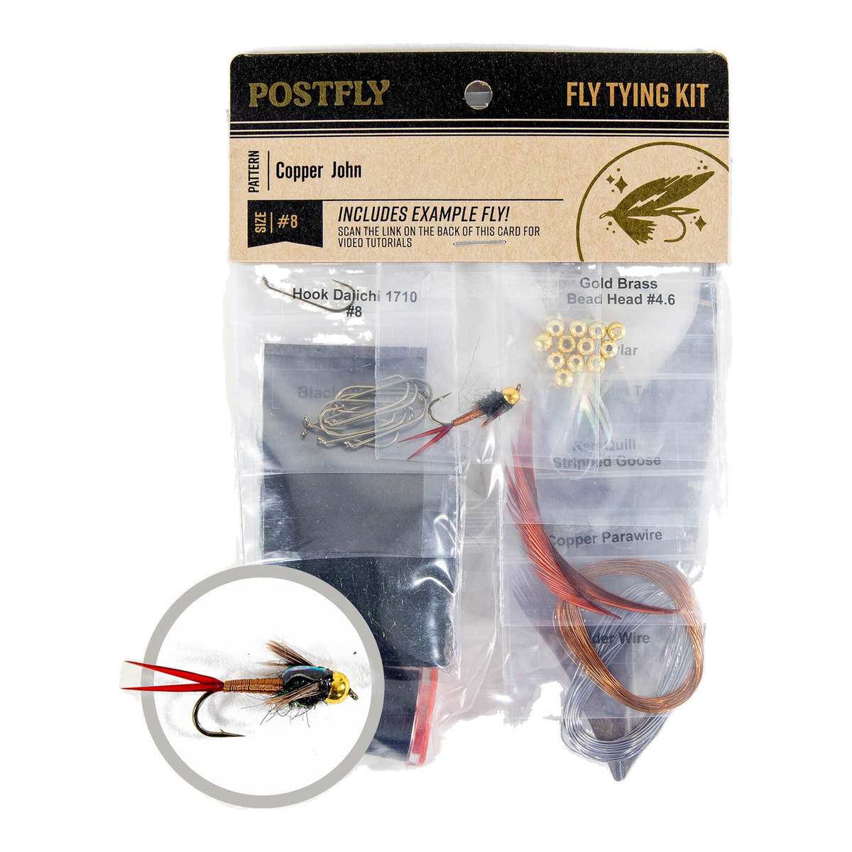 Fly Tying Kit | Copper John #12 - Great Call Athletics