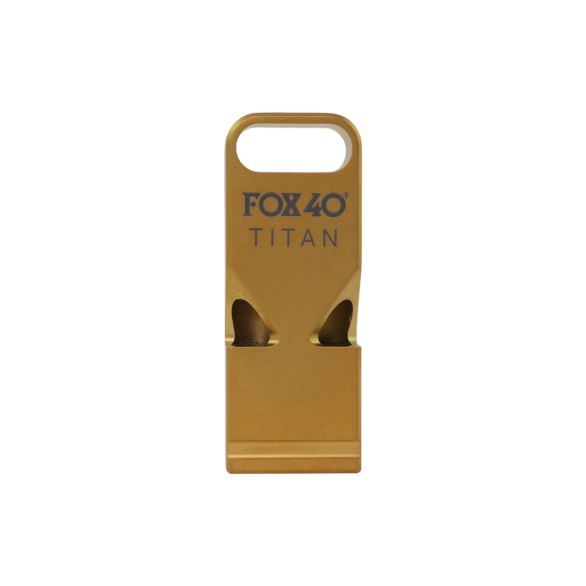 Fox 40 Titan Titanium Whistle w/ Paracord in Gold