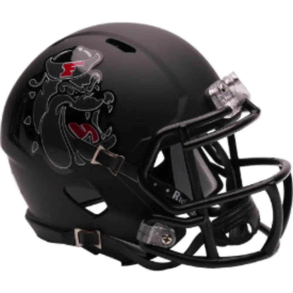 Fresno State Bulldogs NCAA Mini Speed Football Helmet Black Bulldog- NCAA