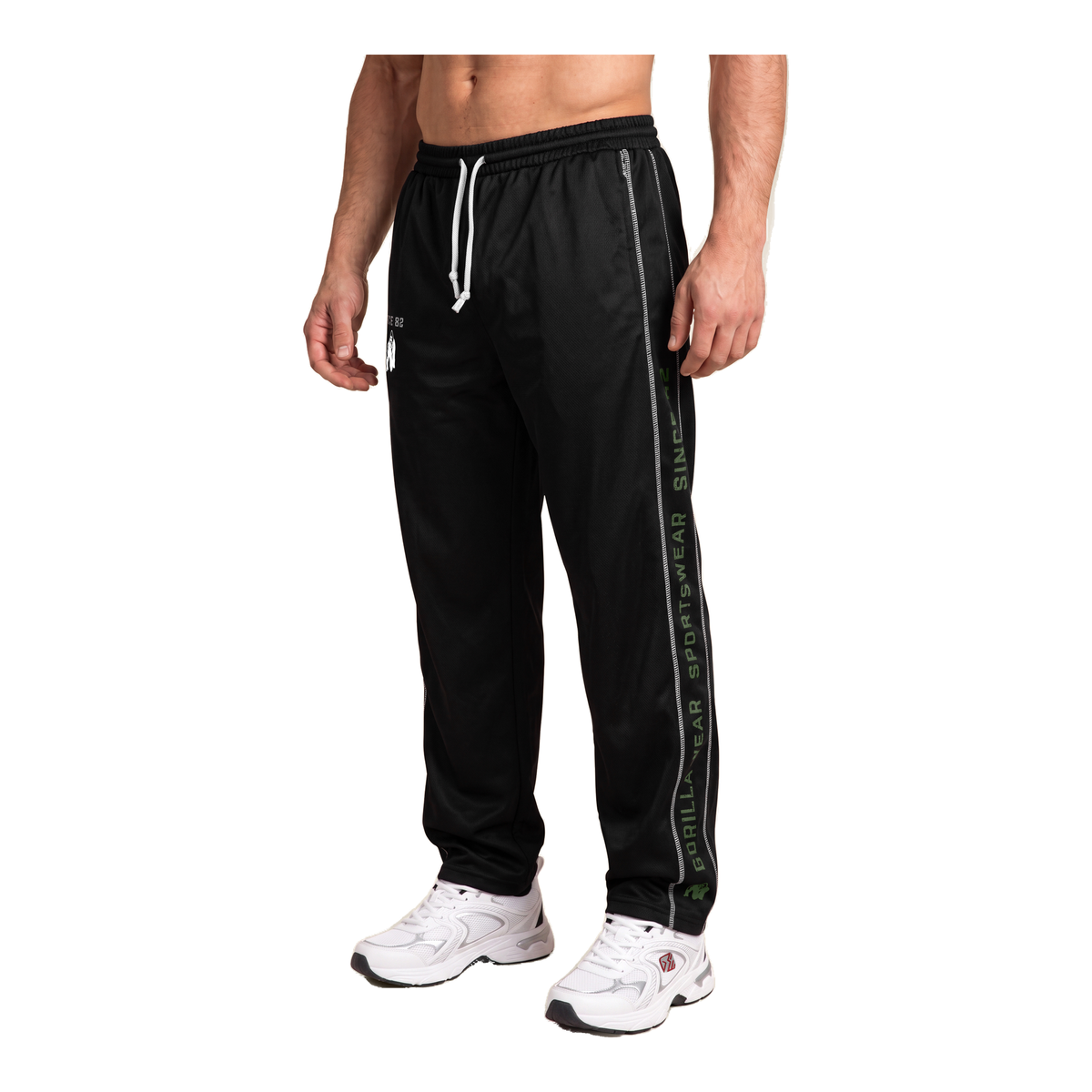 Functional Mesh Pants - Black/Green product photo