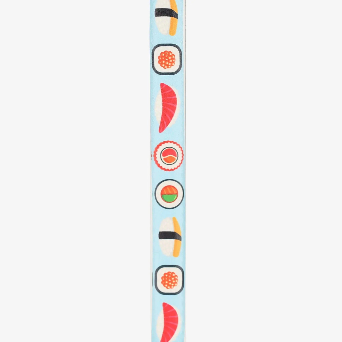 Pickleball paddle edge guard tape with food-themed patterns designed to protect paddle edges from wear and damage.