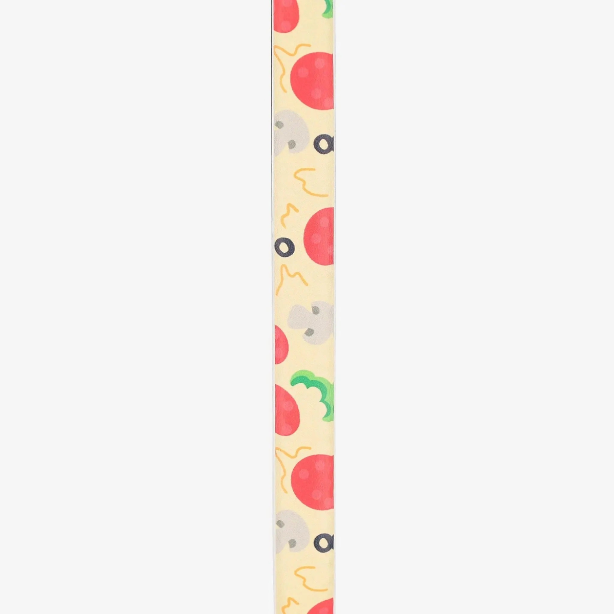 Pickleball paddle edge guard tape with food-themed patterns designed to protect paddle edges from wear and damage.