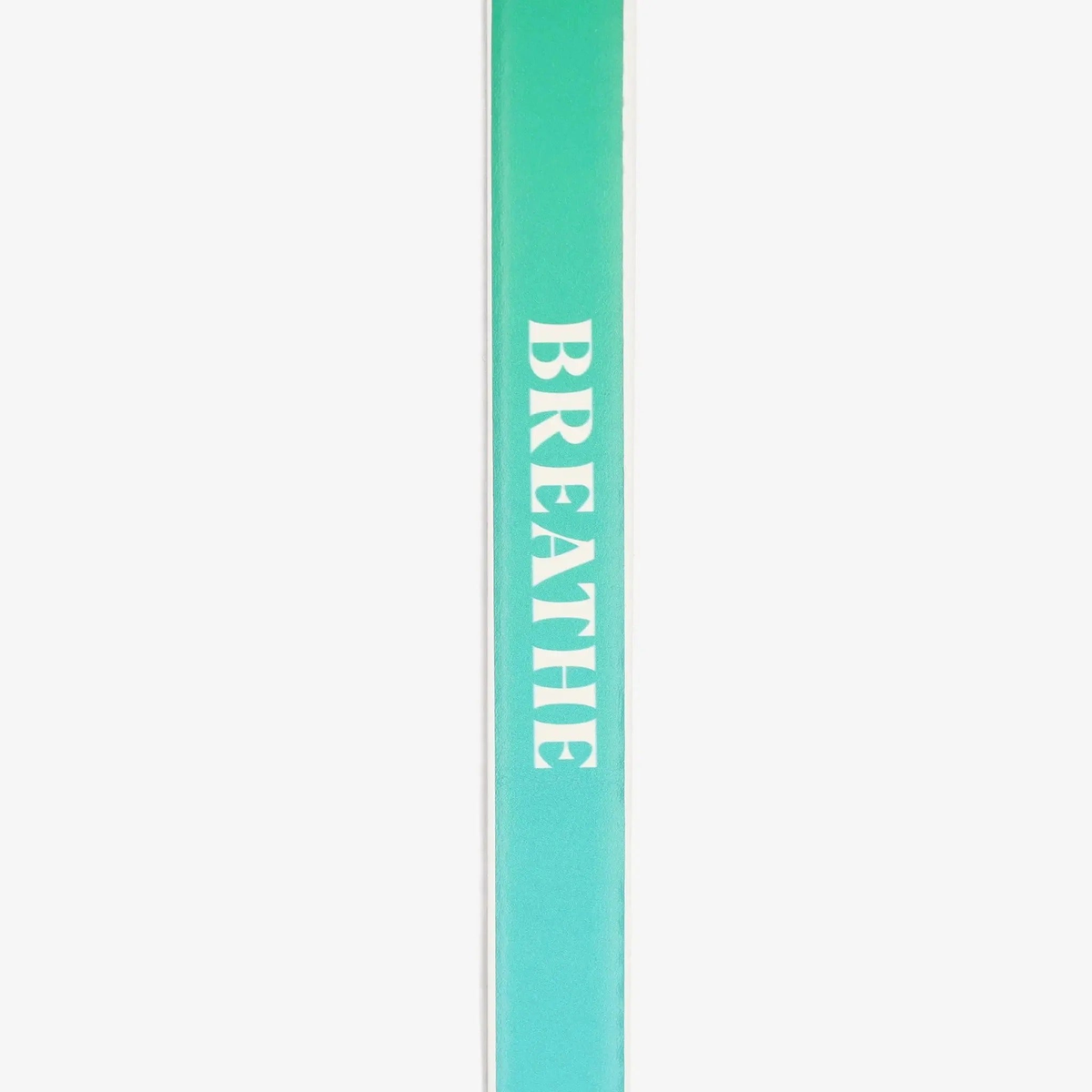 Pickleball paddle edge guard tape with gradient color designs and printed motivational text, designed to protect paddle edges from wear.