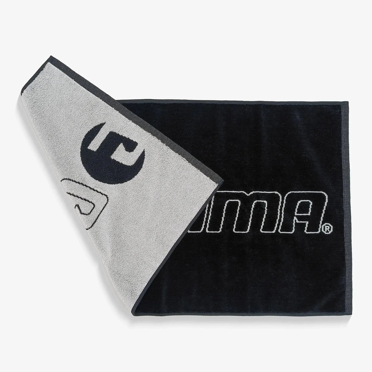 Court towel made from absorbent fabric, designed for wiping sweat and keeping hands dry during play.