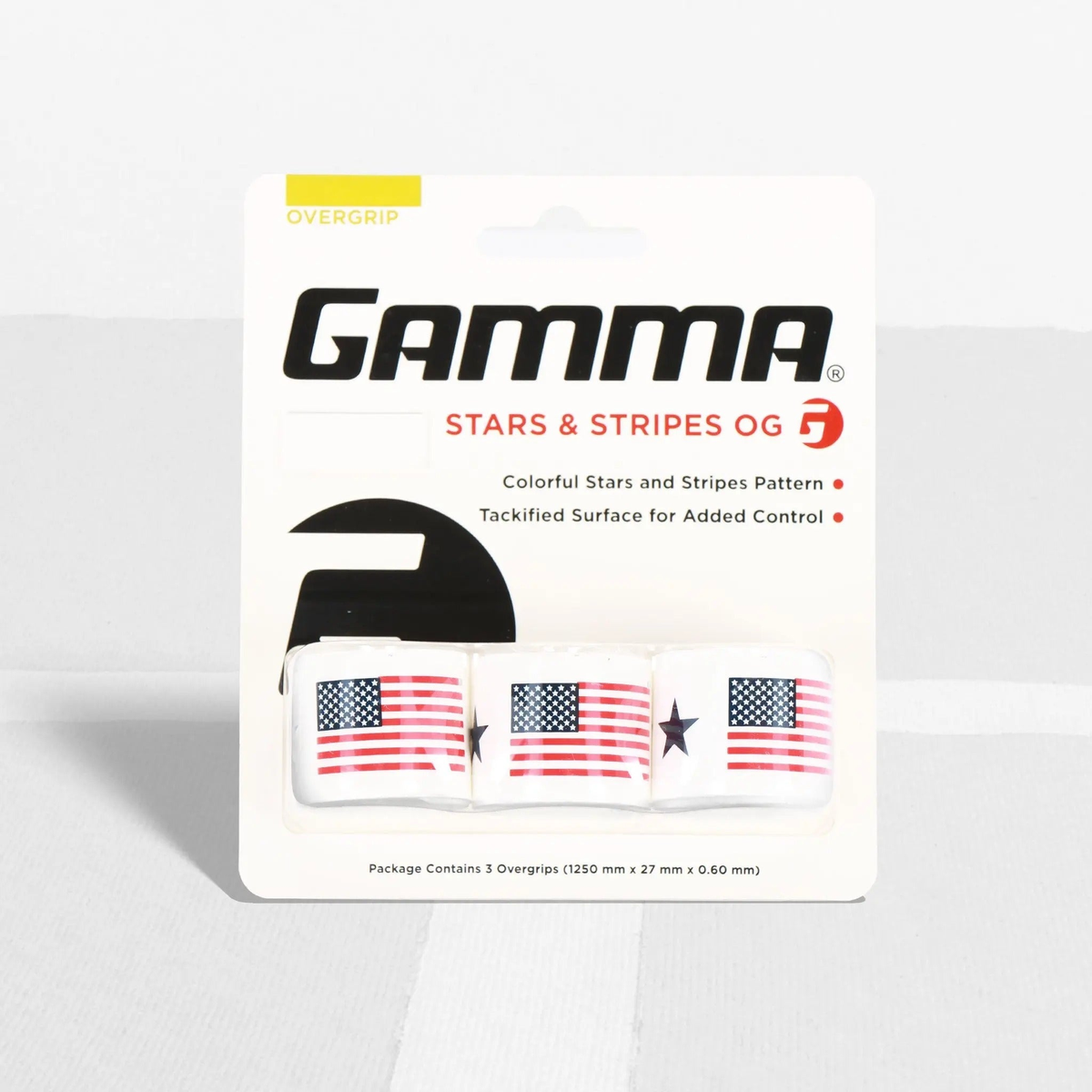 Pack of overgrips featuring a tropical-themed pattern with tacky surface for improved grip and control on racquet handles.