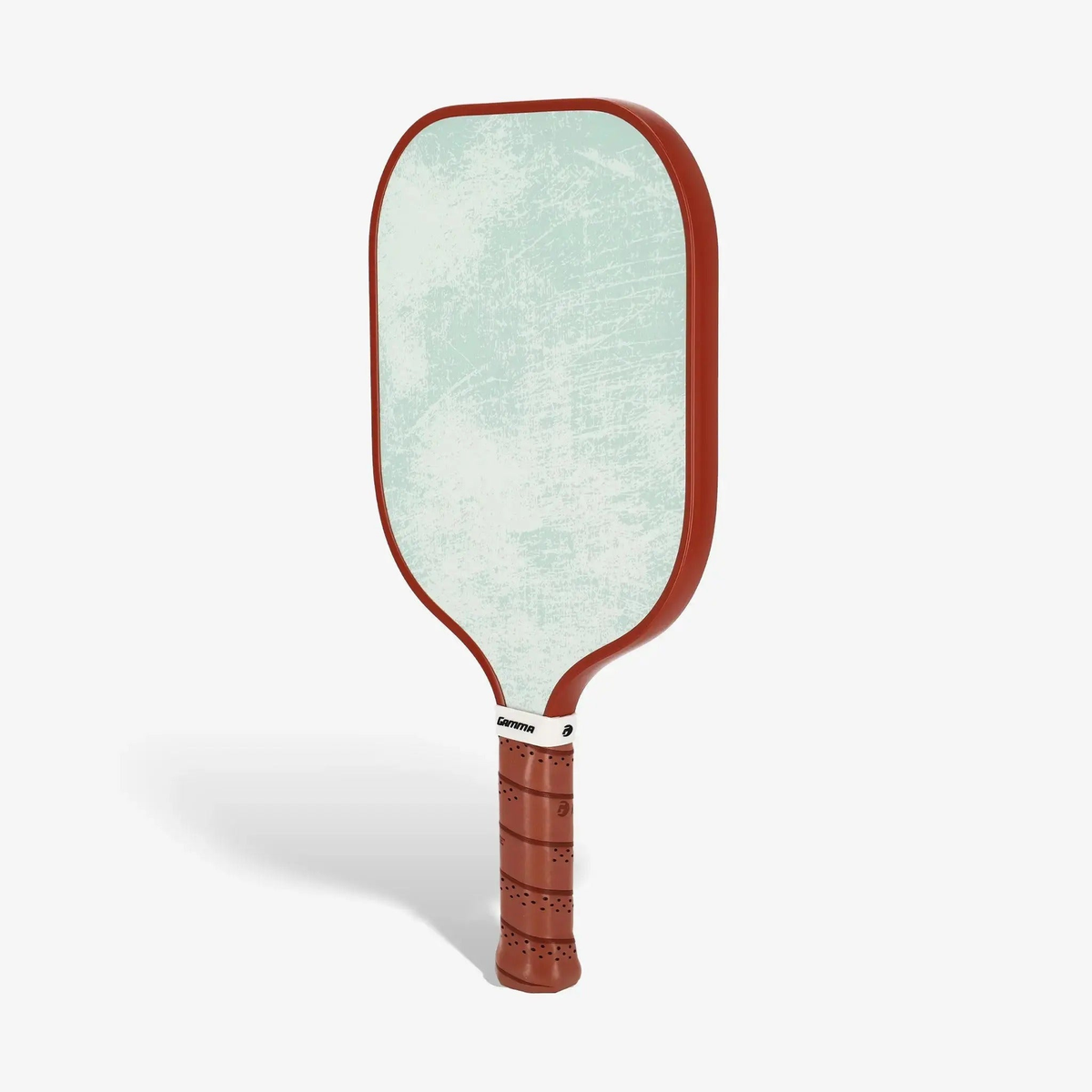 Set of pickleball paddles with wide faces, textured surfaces, and cushioned grip handles designed for power and control.