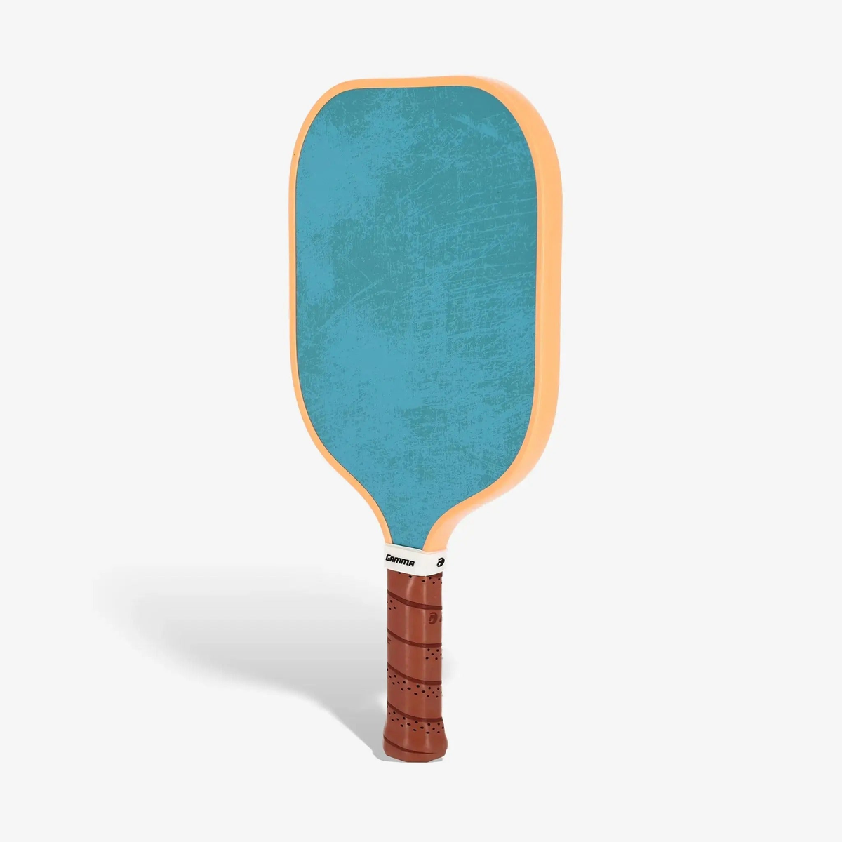 Set of pickleball paddles with wide faces, textured surfaces, and cushioned grip handles designed for power and control.