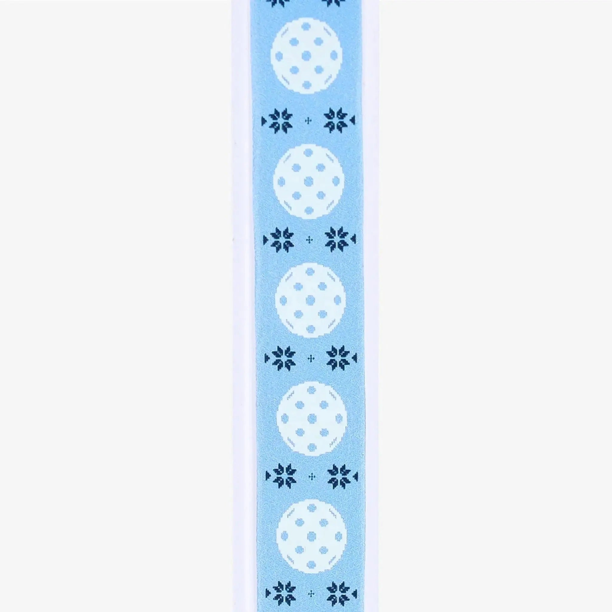 Pickleball paddle edge guard tape with a decorative pattern, designed to protect the paddle edge from wear and damage.