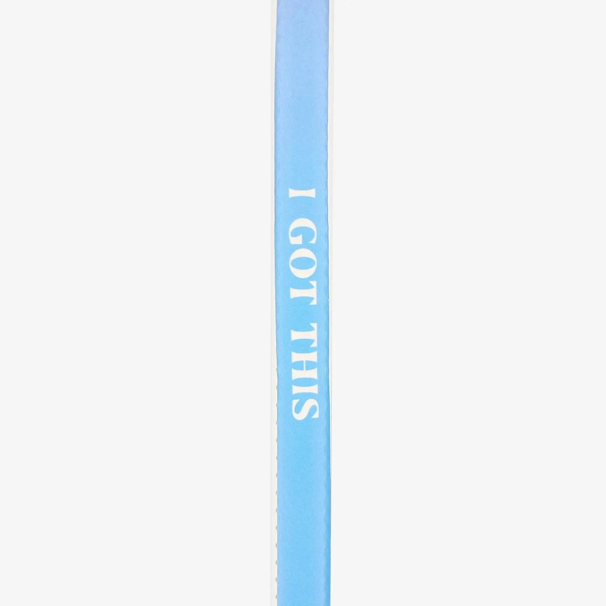 Set of pickleball paddles shown from the side featuring edge guard tape with printed motivational phrases, designed to protect paddle edges from wear and impact.