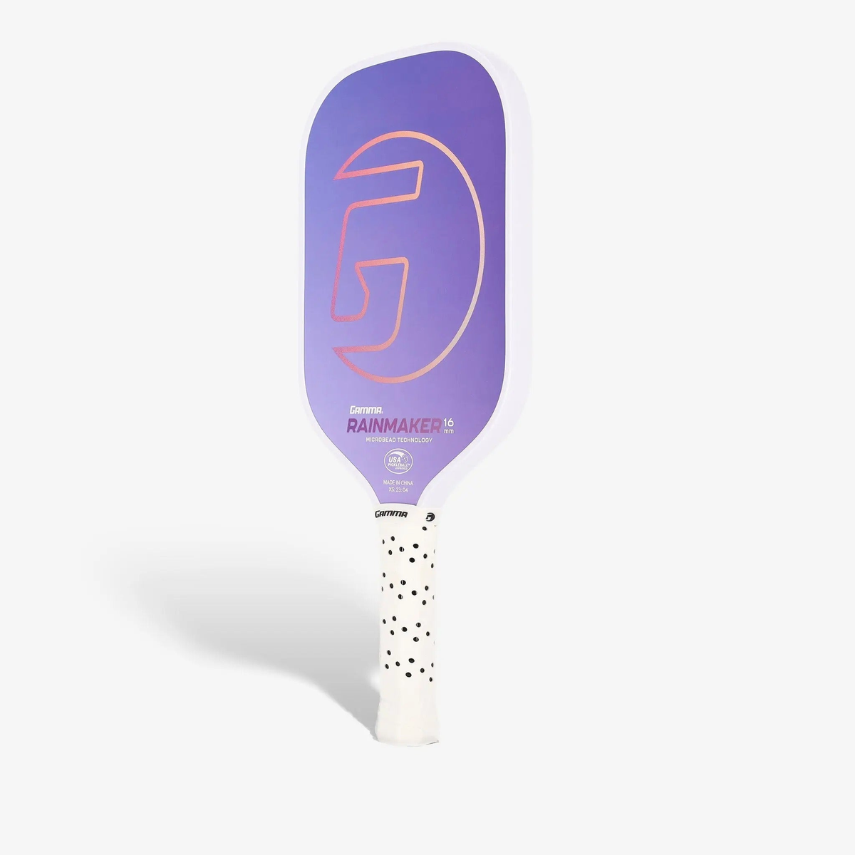 Pickleball paddle featuring a textured face and ergonomic handle, designed for control and performance during play.