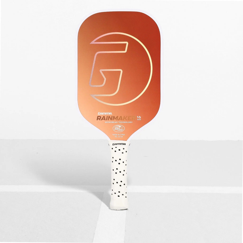 Pickleball paddle featuring a textured face and ergonomic handle, designed for control and performance during play.