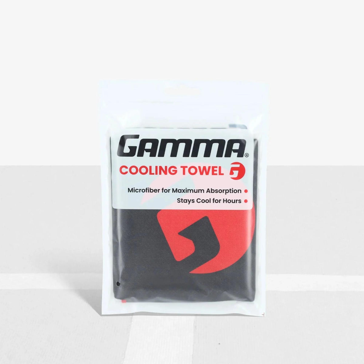Packaged microfiber cooling towel designed to absorb moisture and provide long-lasting cooling during sports or outdoor activities.