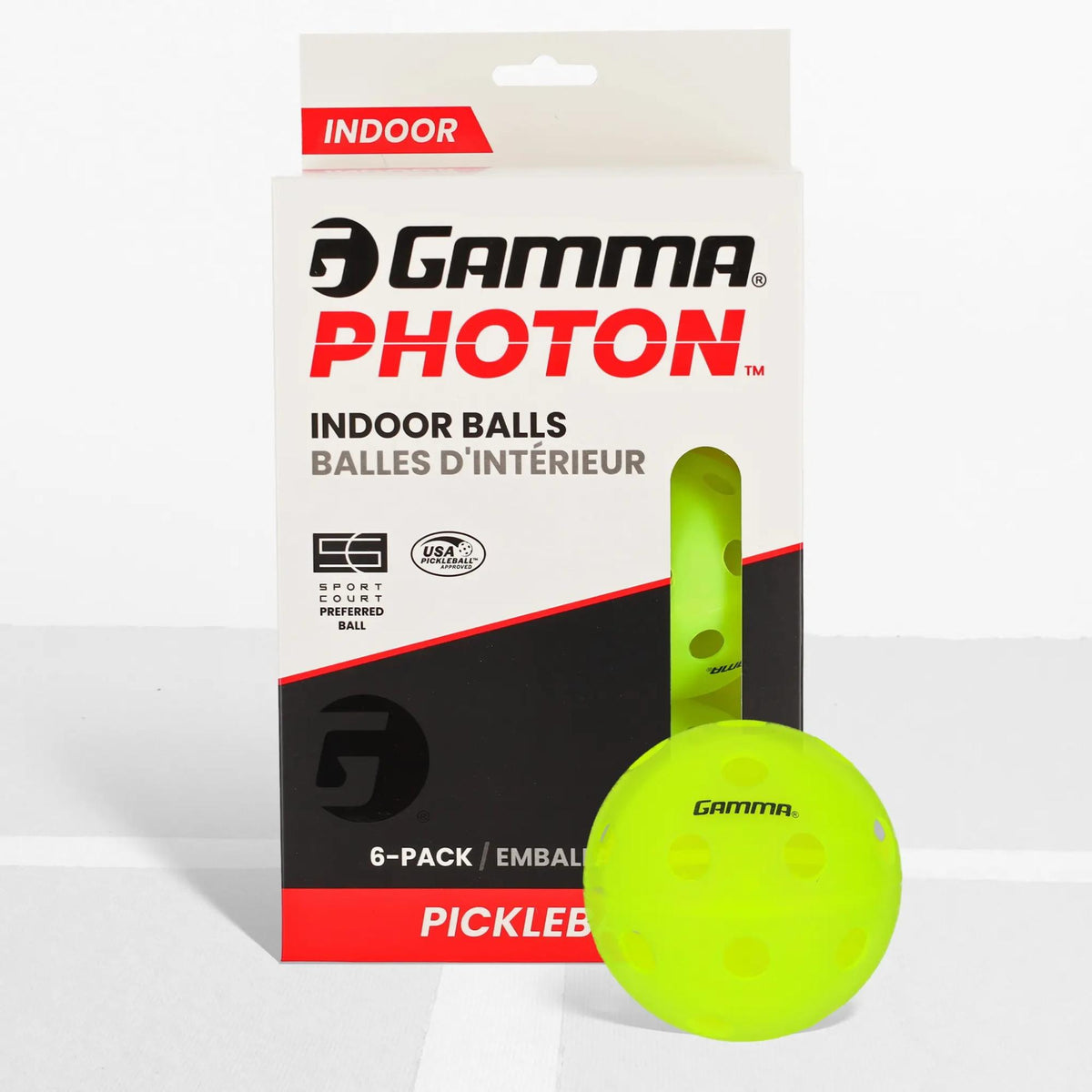 Gamma Photon Indoor Pickleball 6-Pack