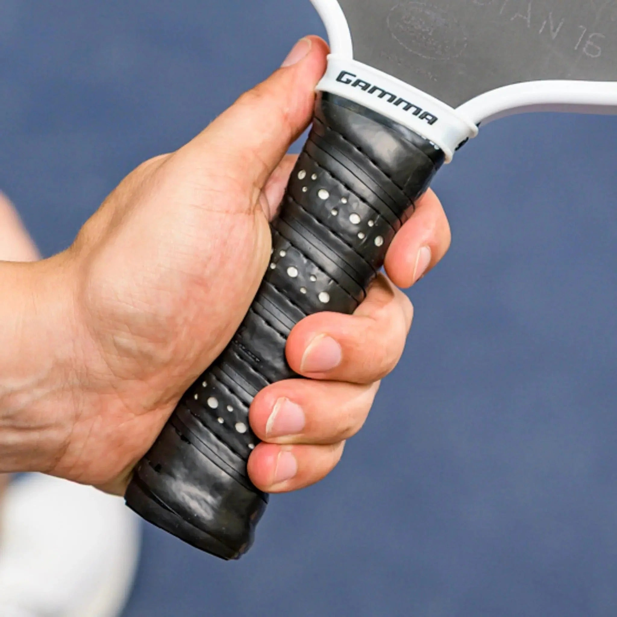 Replacement gel grip for pickleball paddles designed to provide enhanced tack, cushioning, and comfort during play.