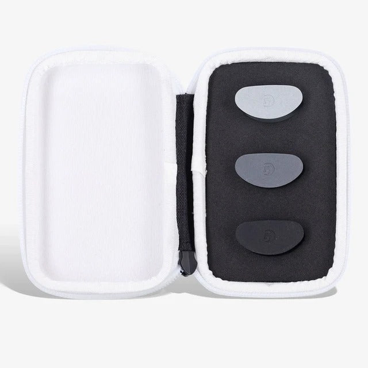 Set of paddle weight accessories with a compact storage case, designed to customize balance and reduce vibration for improved performance and comfort.