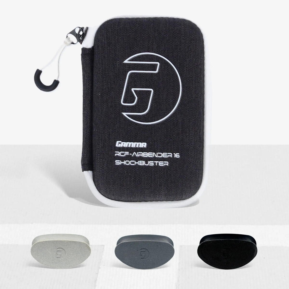 Set of paddle weight accessories with a compact storage case, designed to customize balance and reduce vibration for improved performance and comfort.