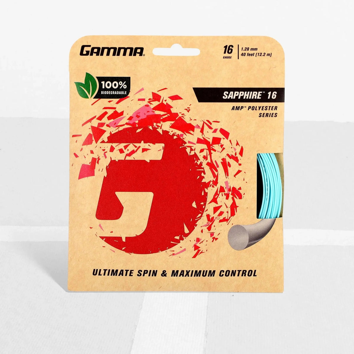 Tennis string set designed for enhanced spin and control, featuring durable construction for consistent performance.