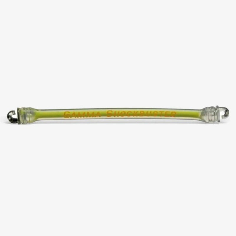Tennis string dampener designed to reduce vibration and absorb shock for improved comfort and feel during play.
