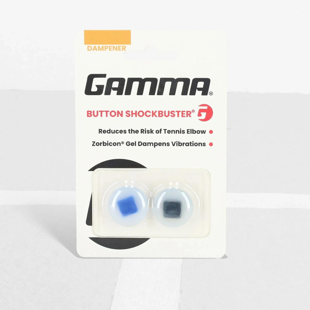 Gamma Shockbuster Button Tennis Dampener (2-Pack)