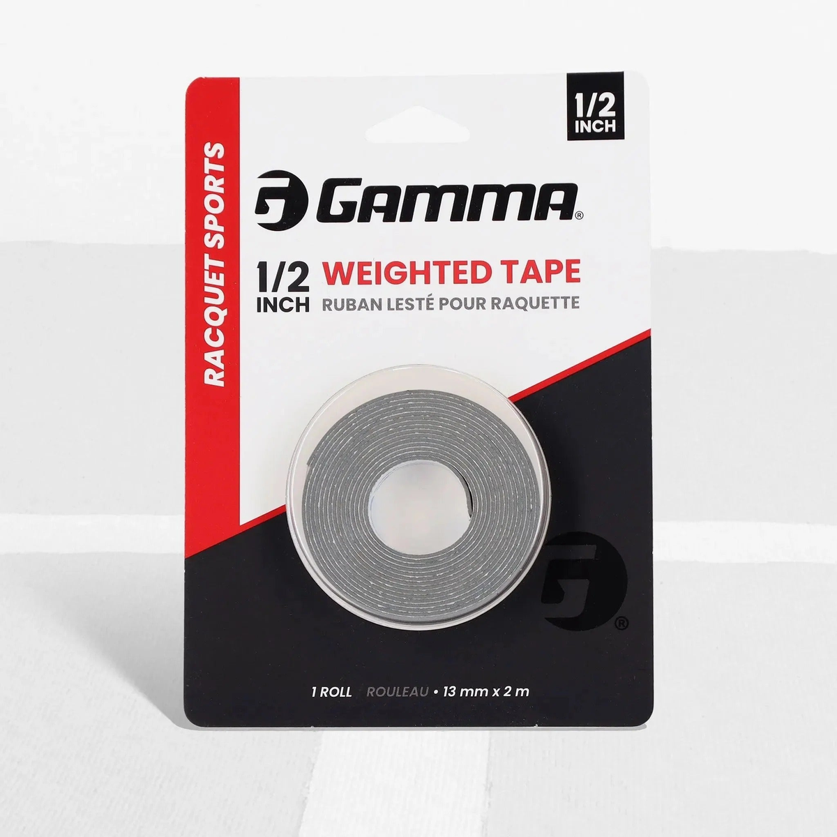 Roll of weighted tape for racquet customization, designed to add weight and adjust balance for improved performance.
