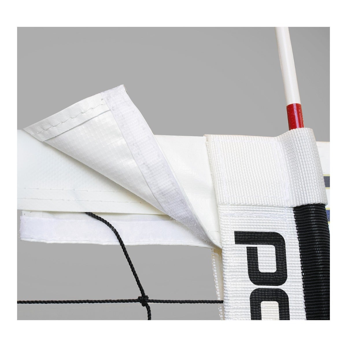 Porter Athletic Volleyball Net Sleeve With Custom Graphics Attaches to any manufacturers’ net in just minutes