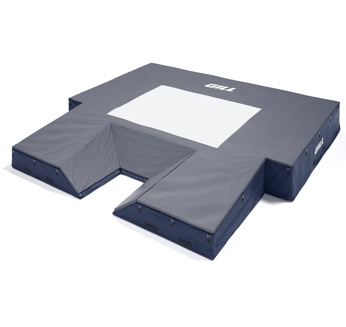Gill Athletics S1 Pole Vault Landing System (20' X 20' 2.5" X 28") Navy Blue, Navy Blue