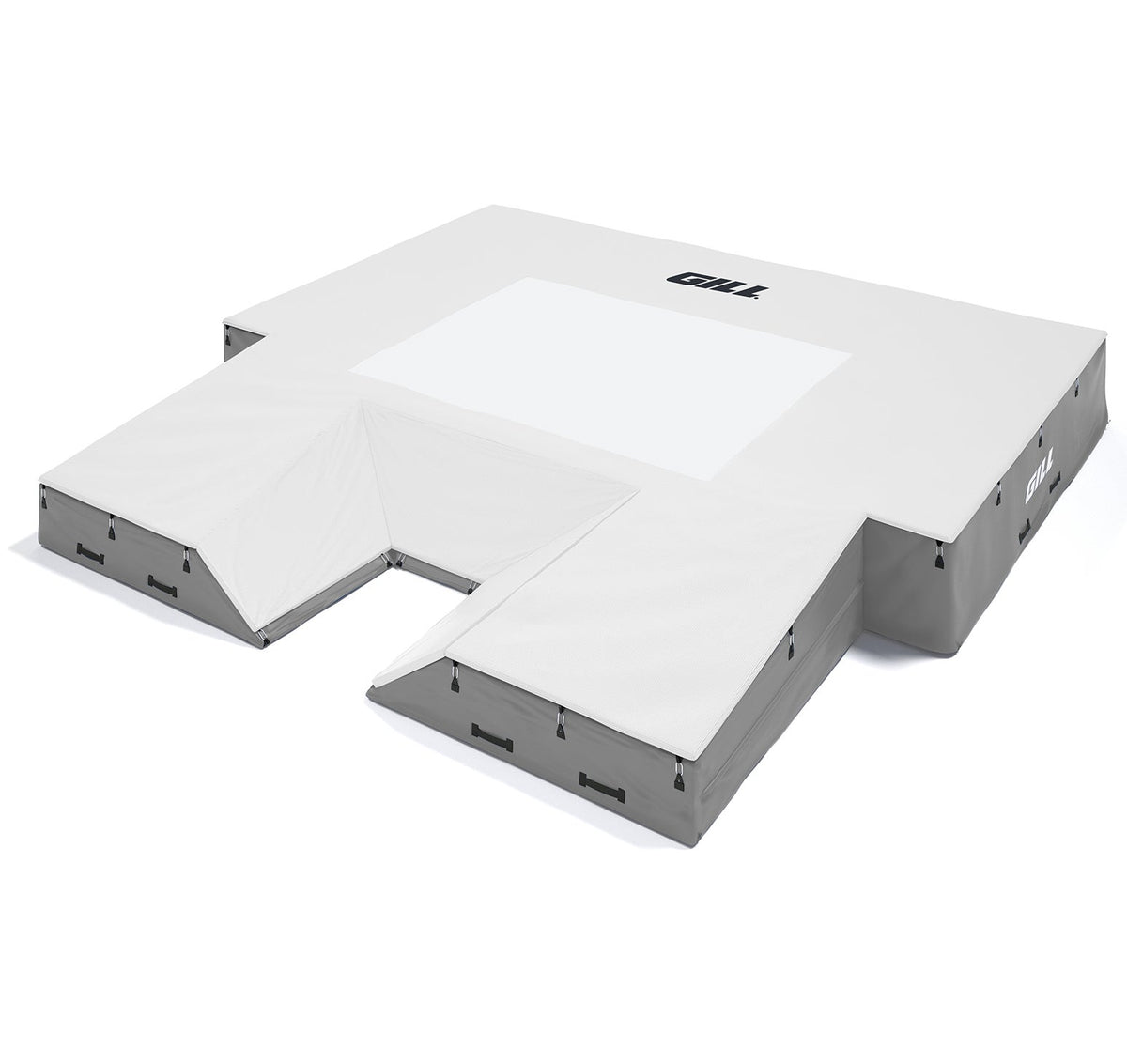 Gill Athletics S1 Pole Vault Landing System (20' X 20' 2.5" X 28") Gray, White