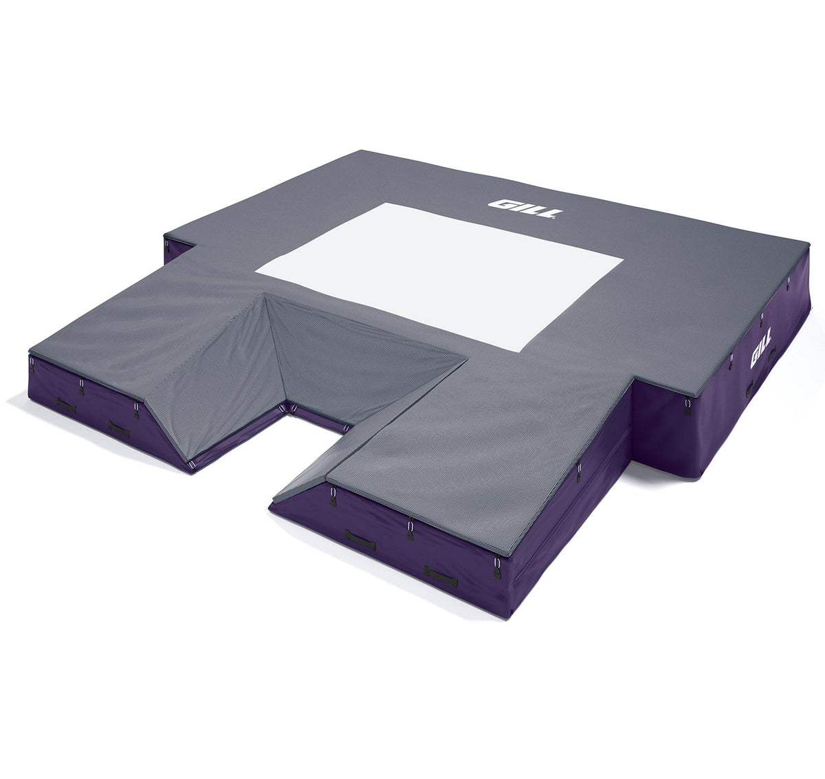 Gill Athletics S1 Pole Vault Landing System (20' X 20' 2.5" X 28") Purple, Navy Blue