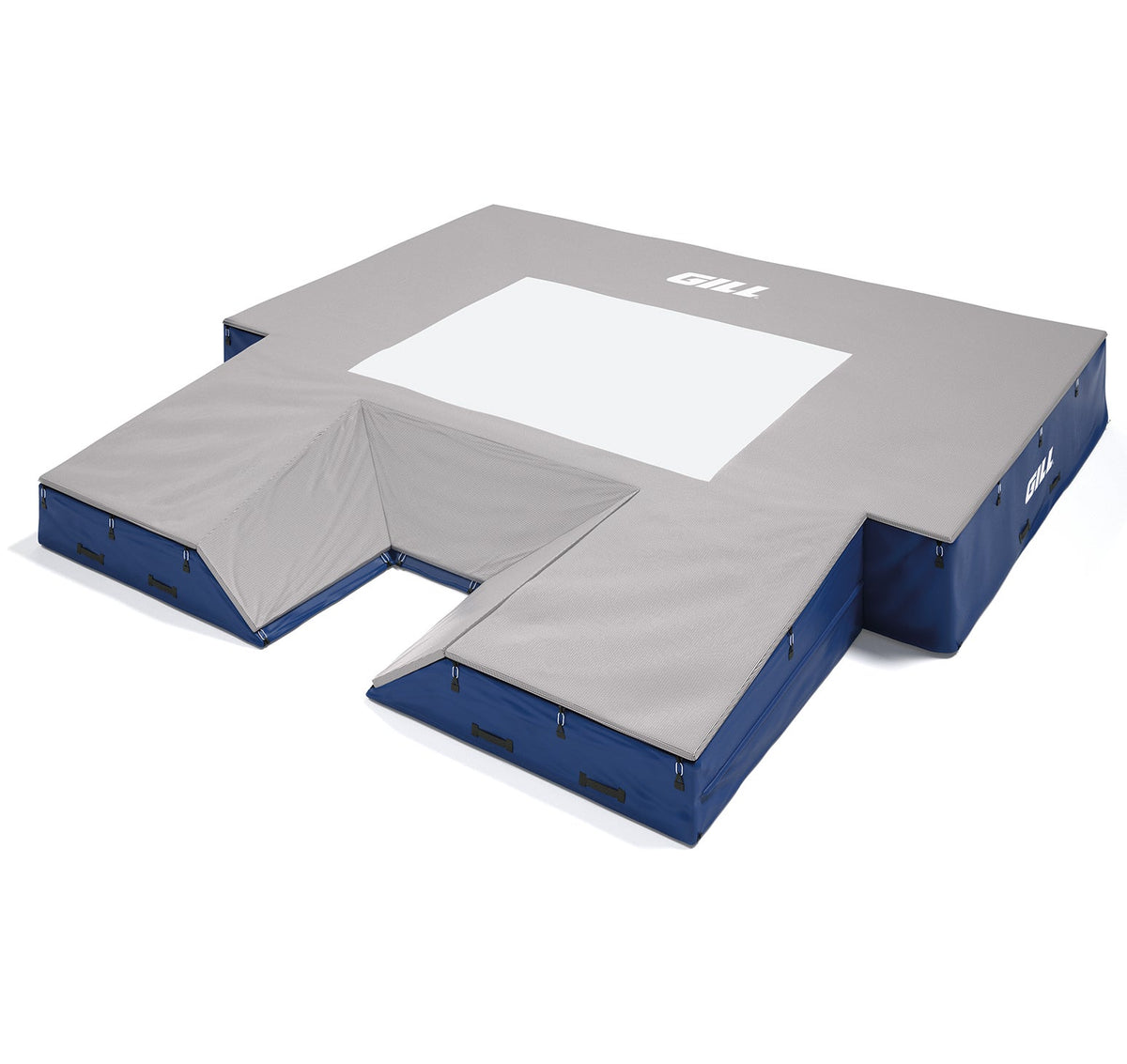 Gill Athletics S1 Pole Vault Landing System (20' X 20' 2.5" X 28") Royal Blue, Gray