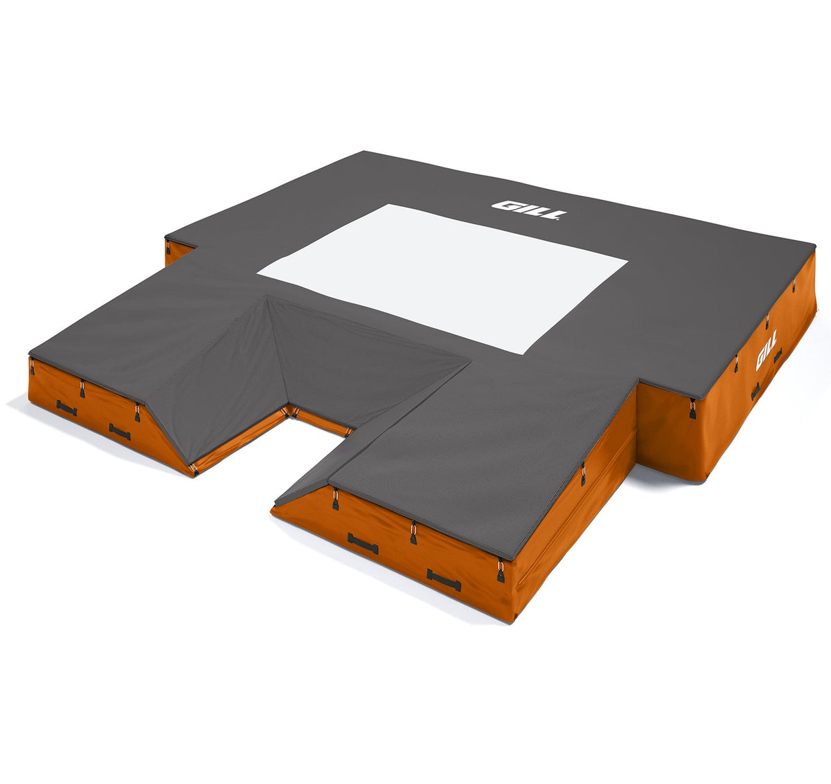 Gill Athletics S1 Pole Vault Landing System (20' X 20' 2.5" X 28") Orange, Black