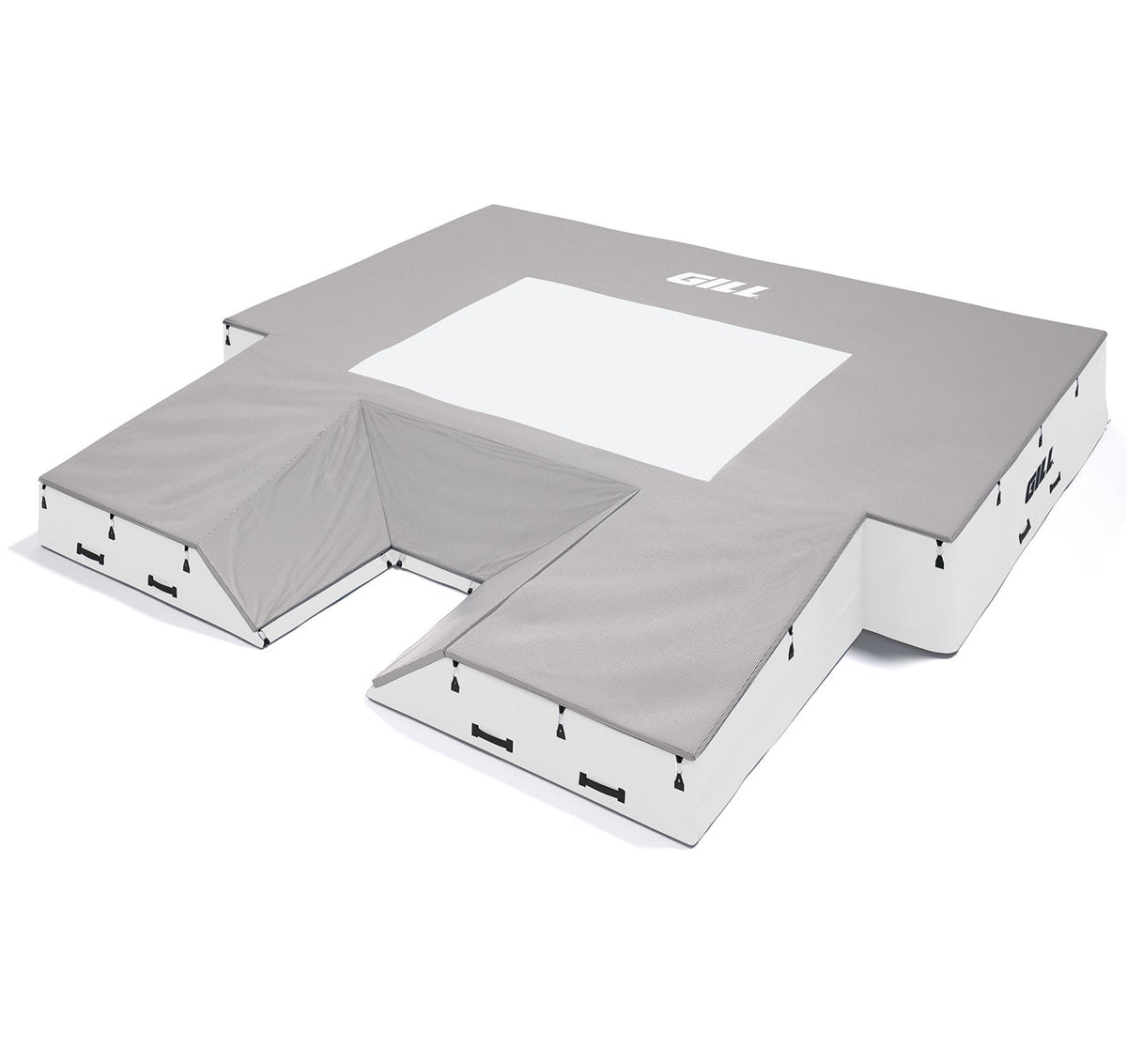 Gill Athletics S1 Pole Vault Landing System (20' X 20' 2.5" X 28") White, Gray
