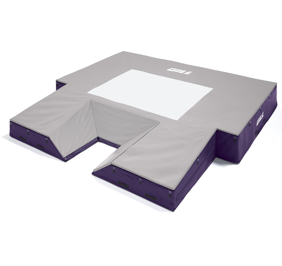 Gill Athletics S1 Pole Vault Landing System (20' X 20' 2.5" X 28") Purple, Gray