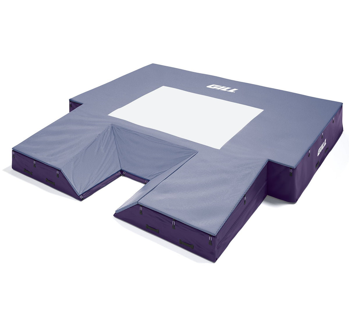 Gill Athletics S1 Pole Vault Landing System (20' X 20' 2.5" X 28") Purple, Royal Blue