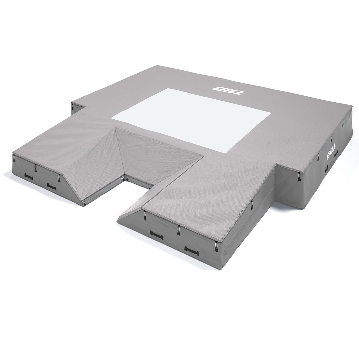 Gill Athletics S1 Pole Vault Landing System (20' X 20' 2.5" X 28") Gray, Gray