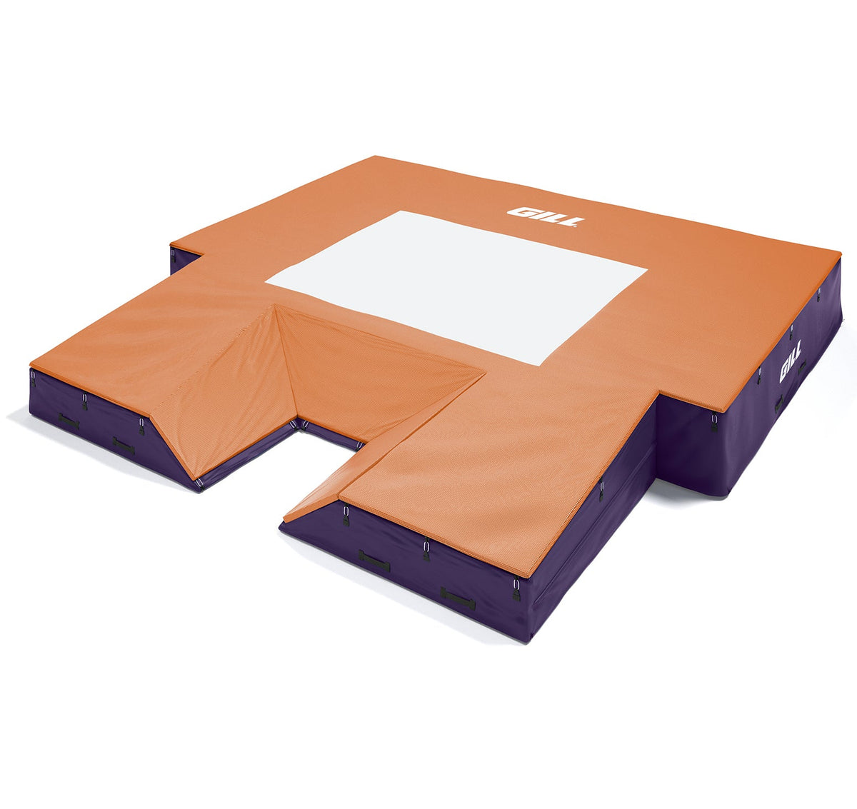 Gill Athletics S1 Pole Vault Landing System (20' X 20' 2.5" X 28") Purple, Orange
