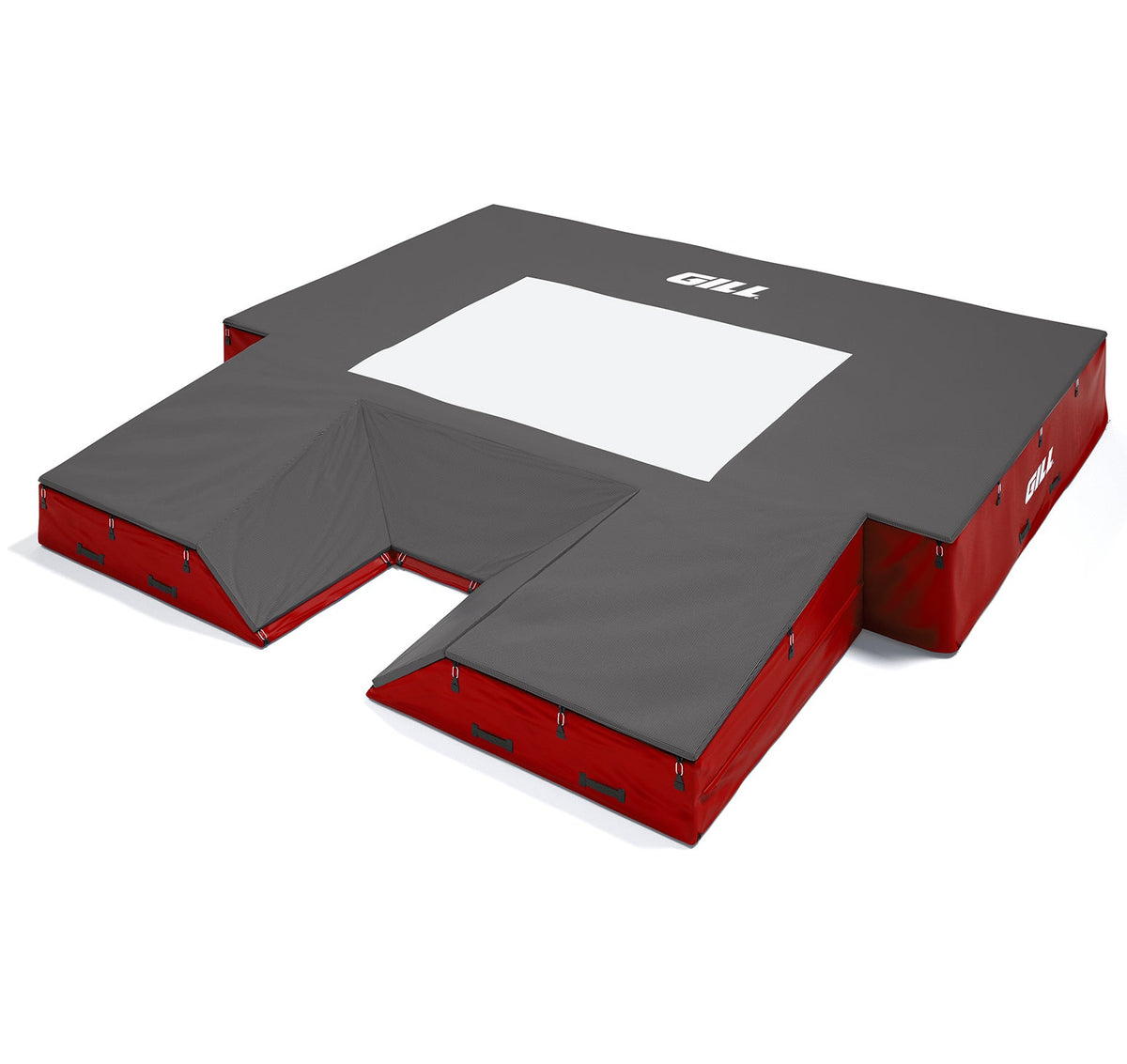 Gill Athletics S1 Pole Vault Landing System (20' X 20' 2.5" X 28") Red, Black
