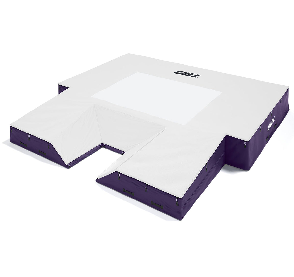 Gill Athletics S1 Pole Vault Landing System (20' X 20' 2.5" X 28") Purple, White