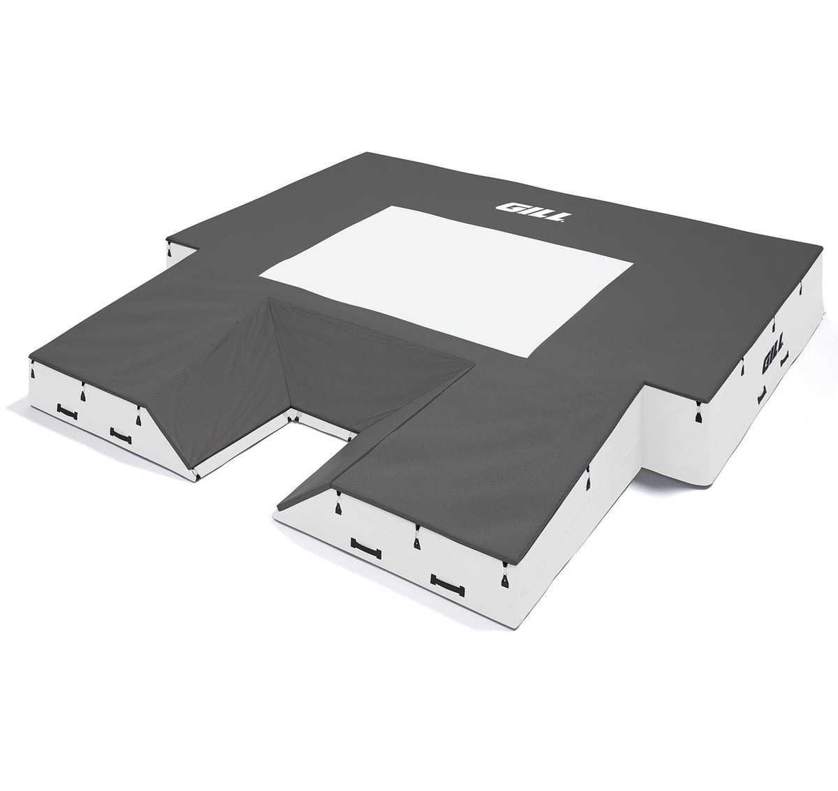 Gill Athletics S1 Pole Vault Landing System (20' X 20' 2.5" X 28") White, Black