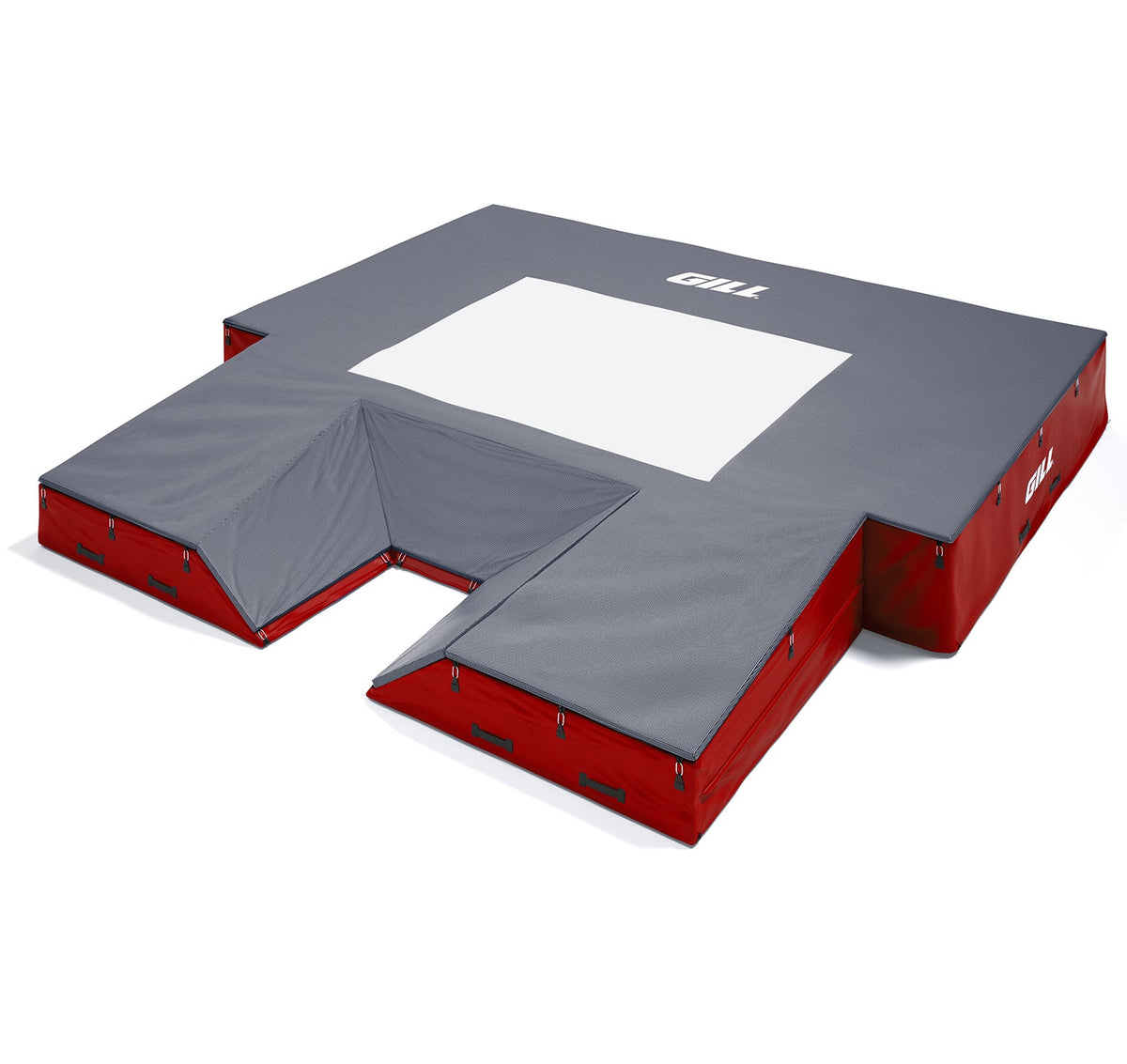 Gill Athletics S1 Pole Vault Landing System (20' X 20' 2.5" X 28") Red, Navy Blue