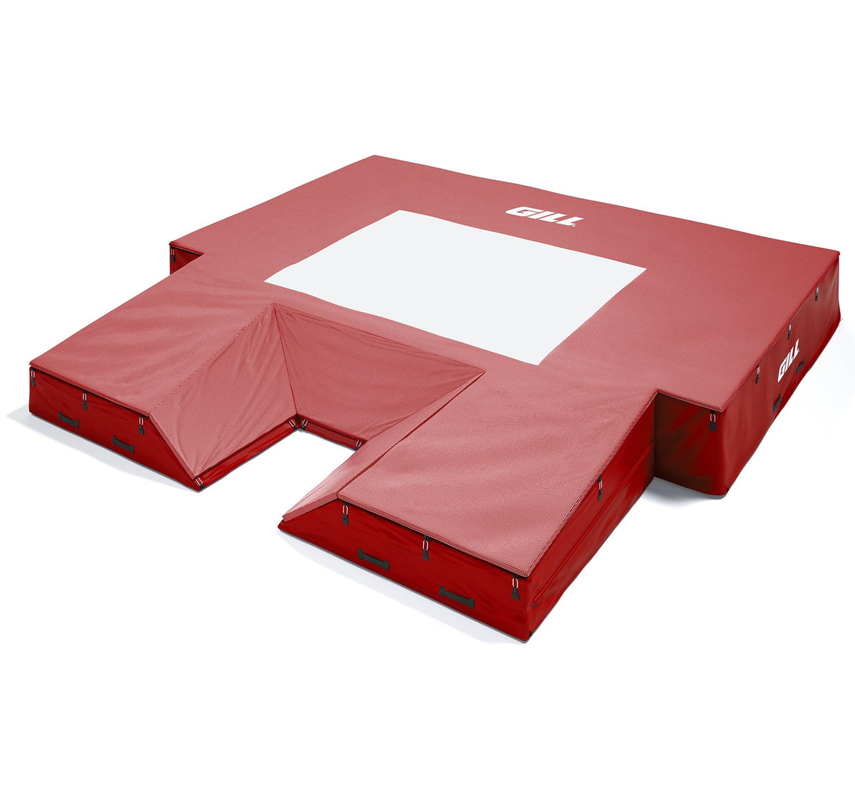 Gill Athletics S1 Pole Vault Landing System (20' X 20' 2.5" X 28") Red, Red