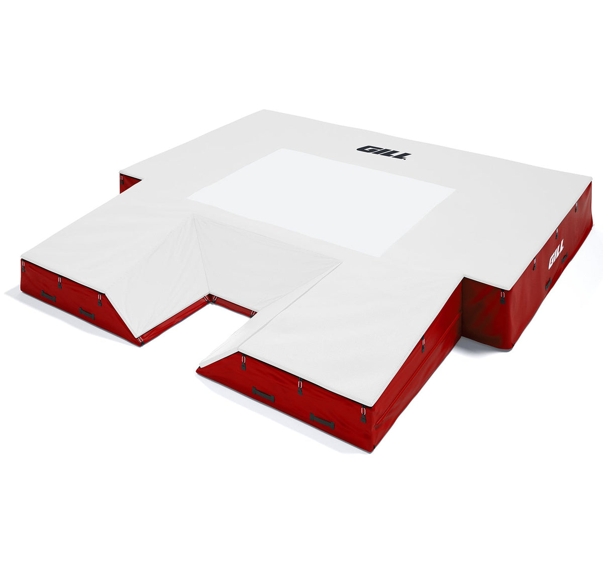 Gill Athletics S1 Pole Vault Landing System (20' X 20' 2.5" X 28") Red, White
