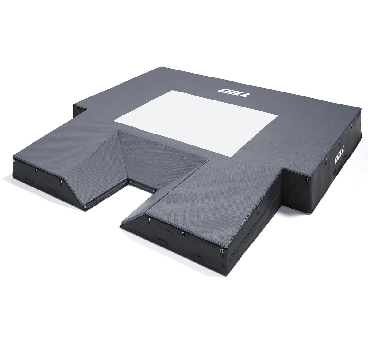 Gill Athletics S1 Pole Vault Landing System (20' X 20' 2.5" X 28") Black, Navy Blue