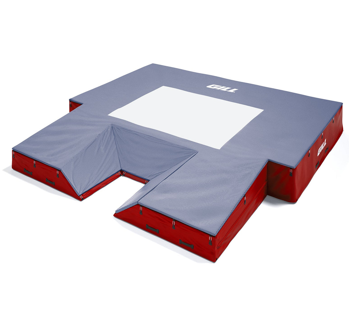 Gill Athletics S1 Pole Vault Landing System (20' X 20' 2.5" X 28") Red, Royal Blue